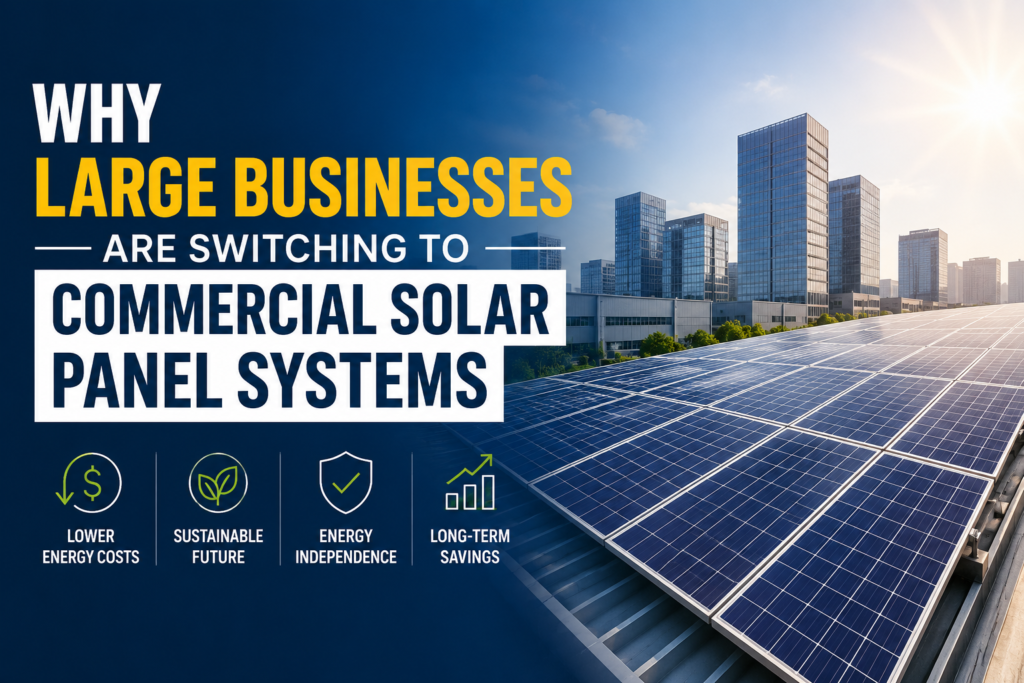 Why Large Businesses Are Switching to Commercial Solar Panel Systems