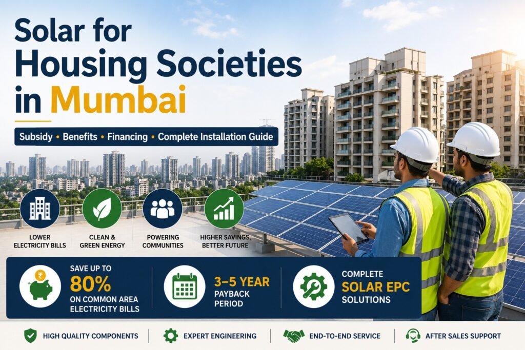 Solar for Housing Societies in Mumbai: Subsidy, Benefits, Financing & Complete Installation Guide